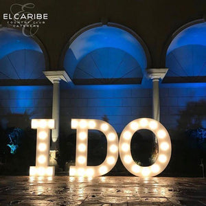 Giant foam letters